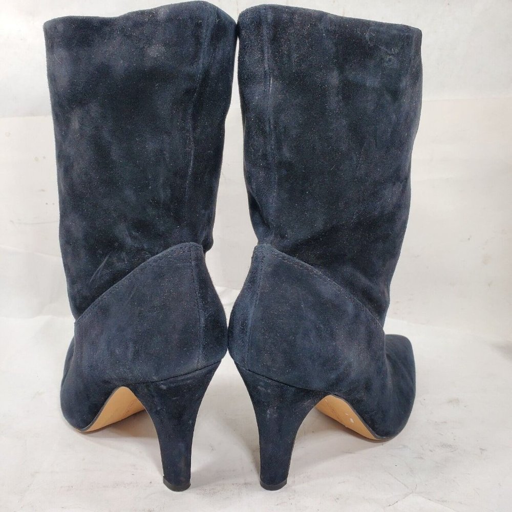 Vince Camuto Bristol Foxy Black Suede Pull-On Ankle Booties Women Size 7 US - Picture 5 of 9